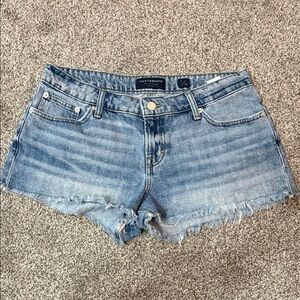 Lucky Brand Women's Light Blue Frayed Jean Shorts